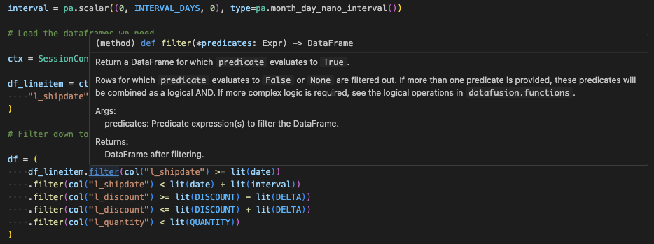 Fig 1: Enhanced tooltips in an IDE.